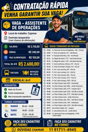 Assistente de Operações 