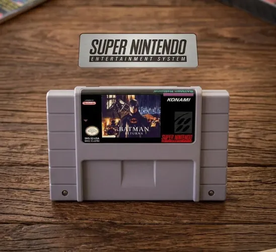 Jogo fita Batman return snes super Nintendo repro.
