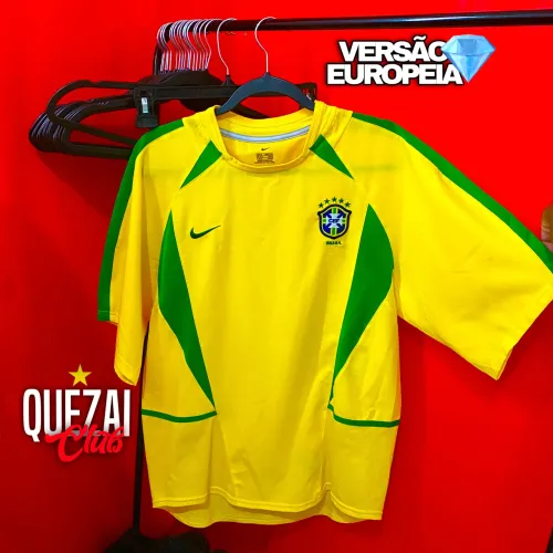 Camisa Nike Seleção Brasileira / Brasil 2002 Home Amarela ORIGINAL 