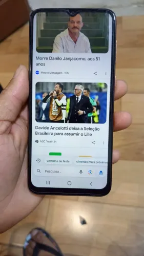 Samsung Galaxy A03 core aceito cartão