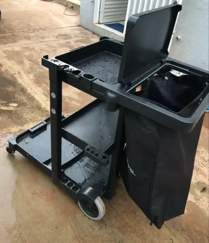 Carrinho multifuncional limpeza 