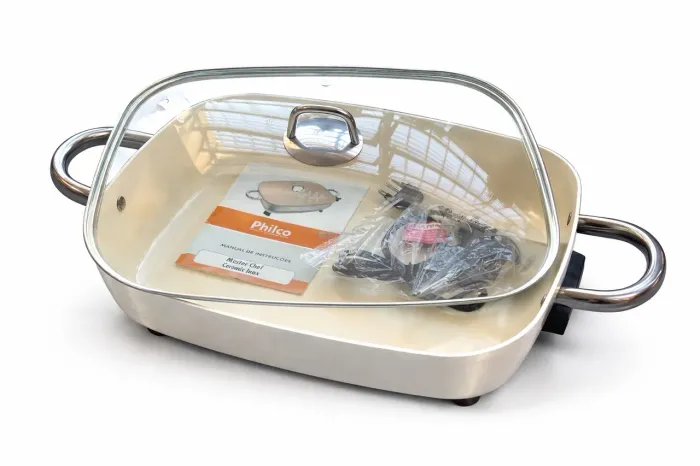 Panela Elétrica Philco Master Chef Ceramic Inox 220v - Nova Completa