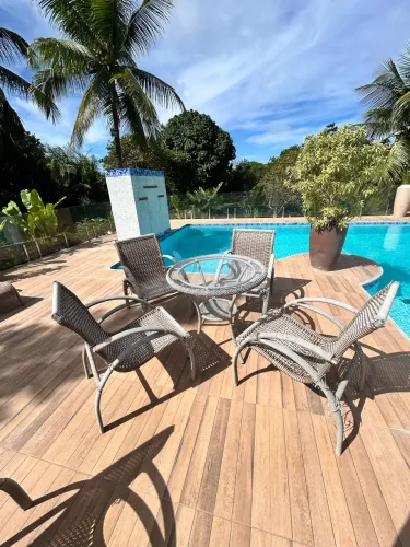 Conjunto de 12 Peças Completo para Área Externa e Piscina