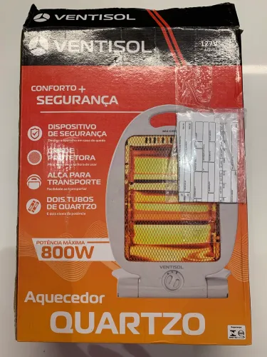 Aquecedor Ventisol Quartzo 127V 800W - Ótimo estado