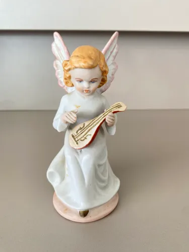 Anjo porcelana - 14cm altura 