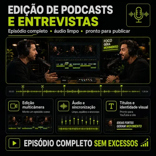 Cortes para Podcast, Reels e Shorts