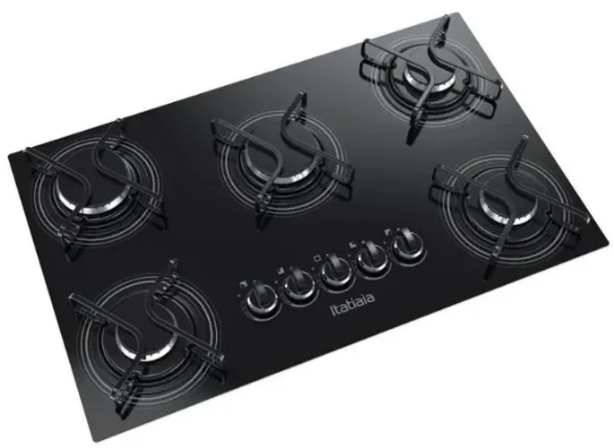 FOGÃO COOKTOP 5 BOCAS acendimento automático Dividimos Em Até 10x Sem Juros