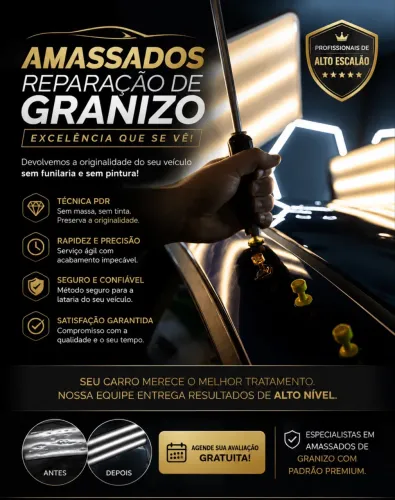 *REPARAÇÃO DE AMASSADOS POR GRANIZO - PADRÃO PREMIUM ? 
