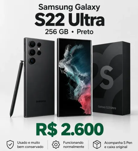Celular Samsung Galaxy S22 Ultra 256 GB