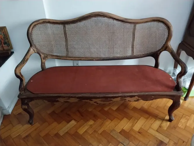 SOFA CANAPÉ ANTIGO JACARANDÁ SÉCULO PASSADO