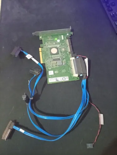 Placa Controladora Dell SAS 5/iR PCI-e + Cabos Inclusos