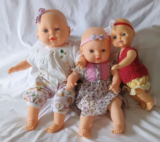Bebezão, bebezinho e uma boneca de plástico todas da marca estrela 