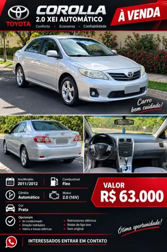 Toyota Corolla XEI 2.0 Flex 16V Aut. 2013
