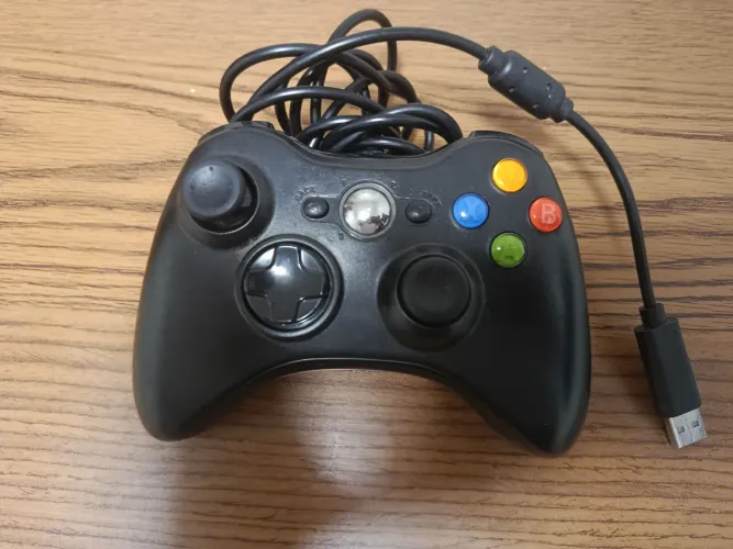 Controle Xbox 360 e PC USB com fio - Funcionando 100%