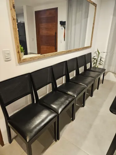 Jogo de Cadeiras Preta para Sala de Jantar