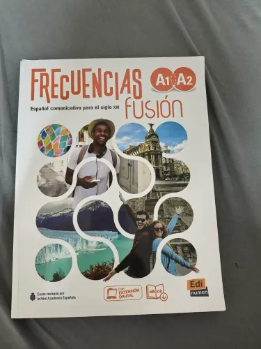Livro de espanhol do CiL - "Frecuencias fusion" A1 e A2 