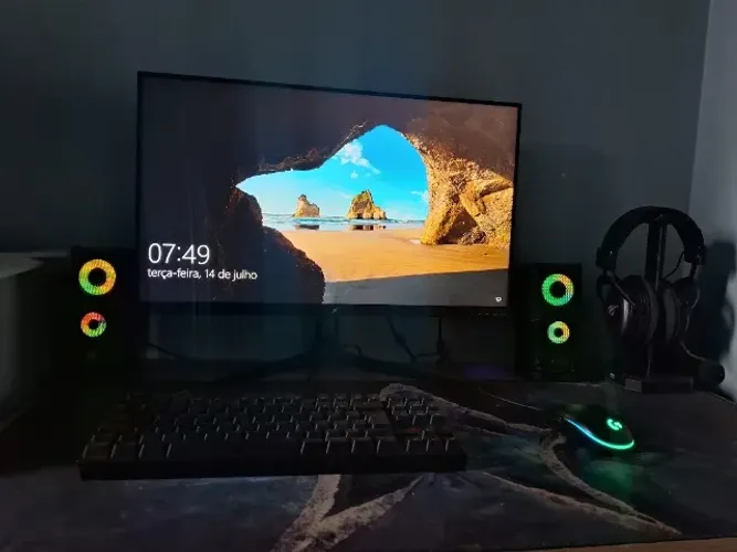 ? PC Gamer Completo Ryzen 5 5600 + RX 6600 + Monitor 280Hz | Pronto para Jogar