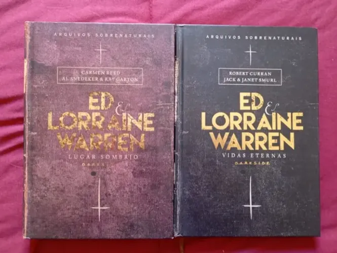 Livros capa dura Ed e Lorraine Warren - Lugar Sombrio e Vidas Eternas