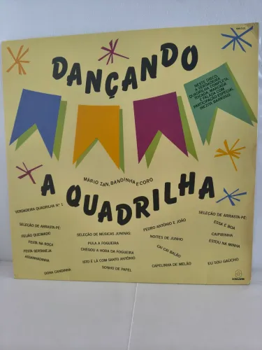 LP vinil Dançando a Quadrilha, Somlivre, Forró, 1991, música junina, arrasta pé