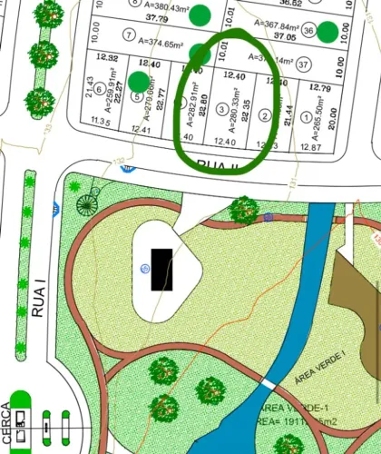 Lote no Condomínio Aldebaran Leste - Sombra - Em frente ao lago