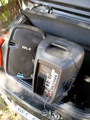 Par caixas 10" WLS 300W ativa e passiva