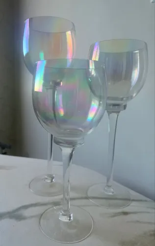 Taças decorativas de vidro grandes