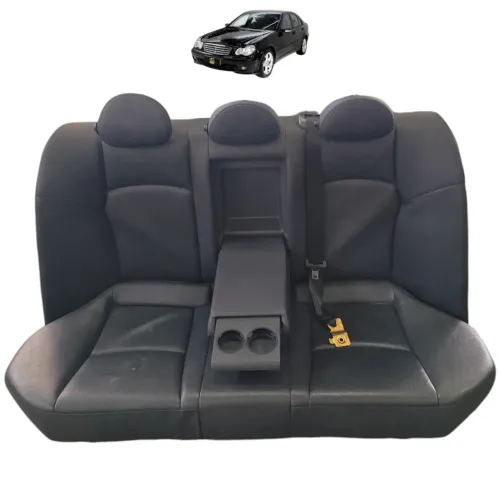 Banco Encosto Couro Traseiro Mercedes C230 2003 2004 2005 06 Preto