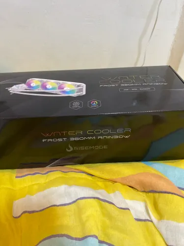 Water Cooler Rise Mode Frost 360mm Rainbow Branco - Novo Lacrado