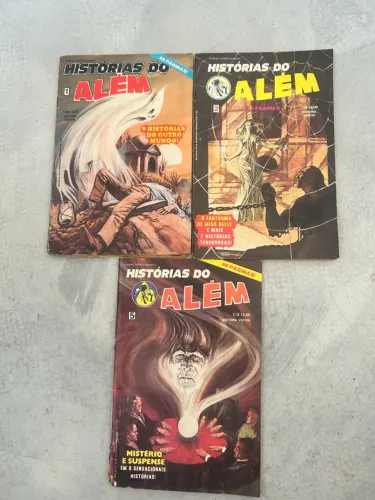 Lote com 3 revistas Histórias do além terror anos 70