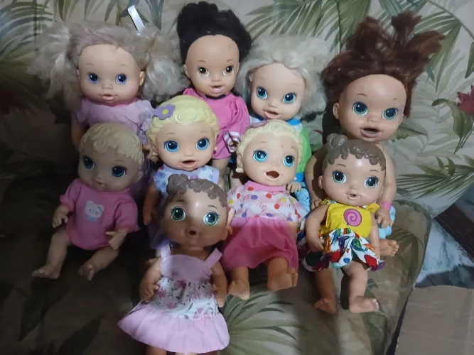 Lote de bonecas baby alive usada
