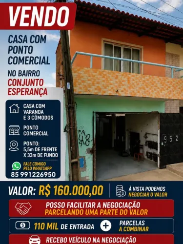 Casa com ponto comercial