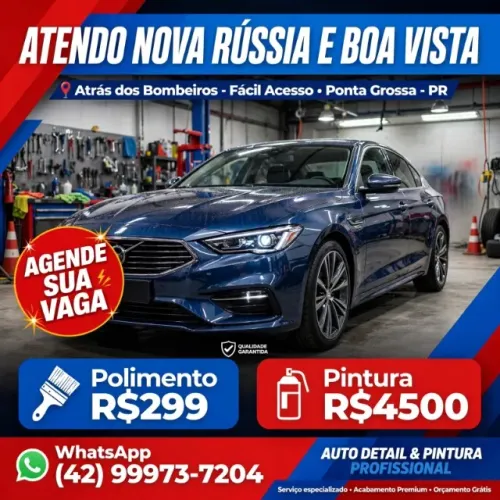 Pintura automotiva e polimento