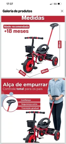 Triciclo infantil