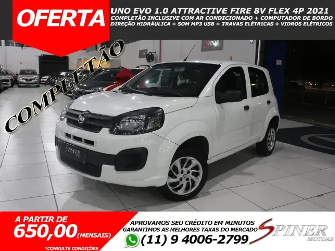 Fiat Uno Attractive 1.0 EVO Fire Flex 8V 5P 2021