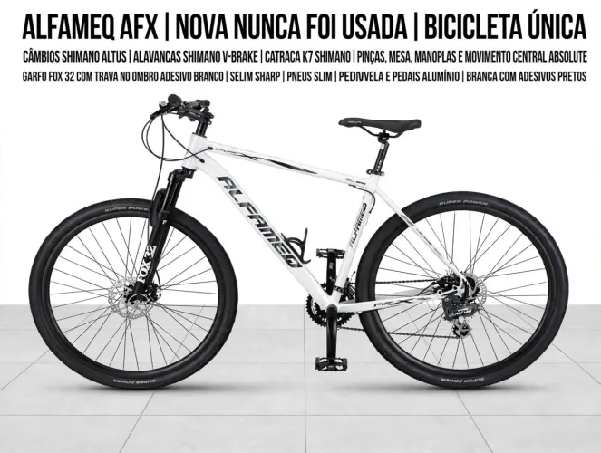 Bike Alfameq Branca AFX 29 Nova Nunca Usada.