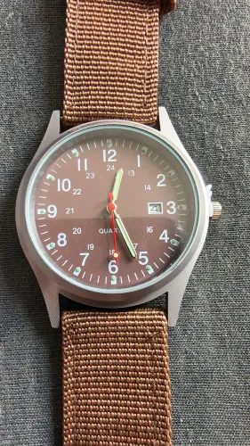 Relógio tipo Fielder Máquina Japonesa Pulseira tipo Nato