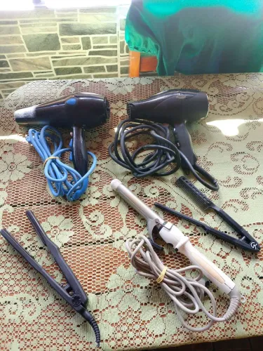 Kit de salão - Secador, prancha, babyliss