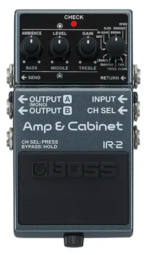 Pedal guitarra Boss amp e cabinet simulator ir-2 zero!!