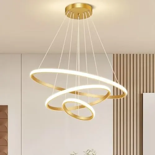 Pendente 3 Anéis Dourado