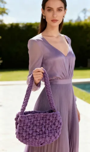 Linda Bolsa Roxa