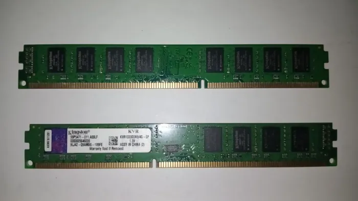 Memória RAM DDR3 8GB (2x 4G) 1333Htz Kingston