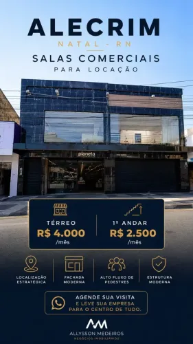 Salas Comerciais para Locação no Alecrim | Av. Presidente Bandeira | A partir de R$ 2.500,