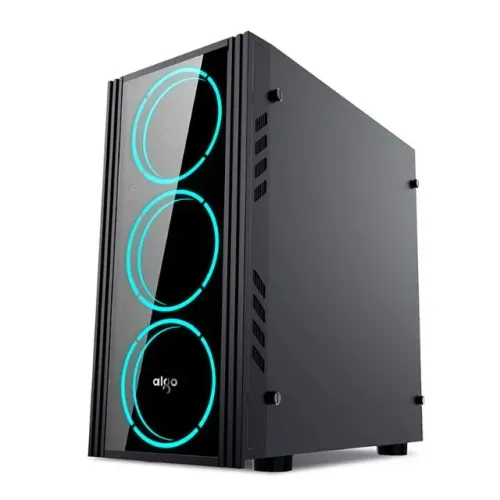Gabinete Gamer Aigo Black Technology Mini Preto (SEM FANS) - Novo