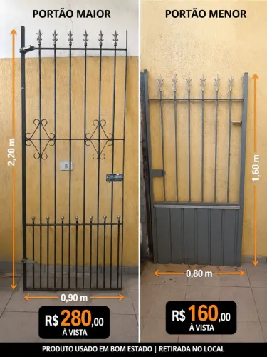 Portões em bom estado