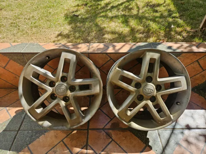 Roda de liga leve aro 16 (par) kia soul