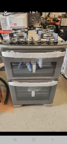 Fogão Electrolux 4 bocas com forno duplo 220v
