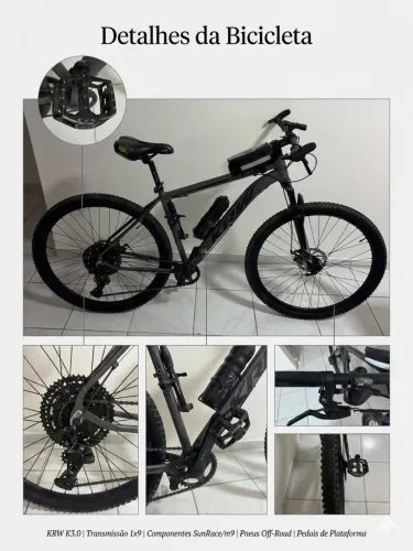 Vendo duas bicicletas aro 29 e k7 mais equipamentos