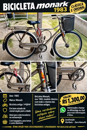 Monark relíquia 1983