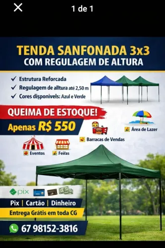 Tenda Sanfonada 3×3