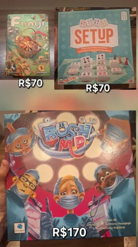 Jogos de Tabuleiro kit ou individuais, board game cartas